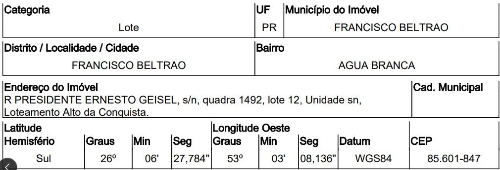 Imóvel em leilão