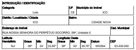 Imóvel em leilão