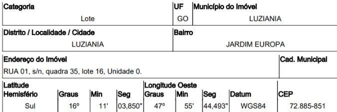 Imóvel em leilão